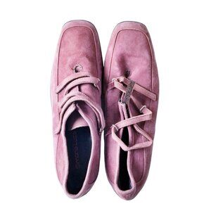 Simona Luca Womens Criss Cross Velcro Straps Comfort Flats Shoes‎ Size 8